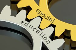 Special Education concept on the gearwheels